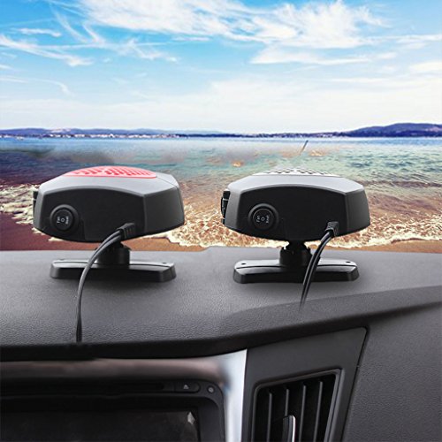 cici store 12V Portable Car Fan Heater - Warmer and Defroster Demister - Easy Snow Removal (red)