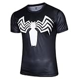 WUKE Men's Spider Man Short T-shirt