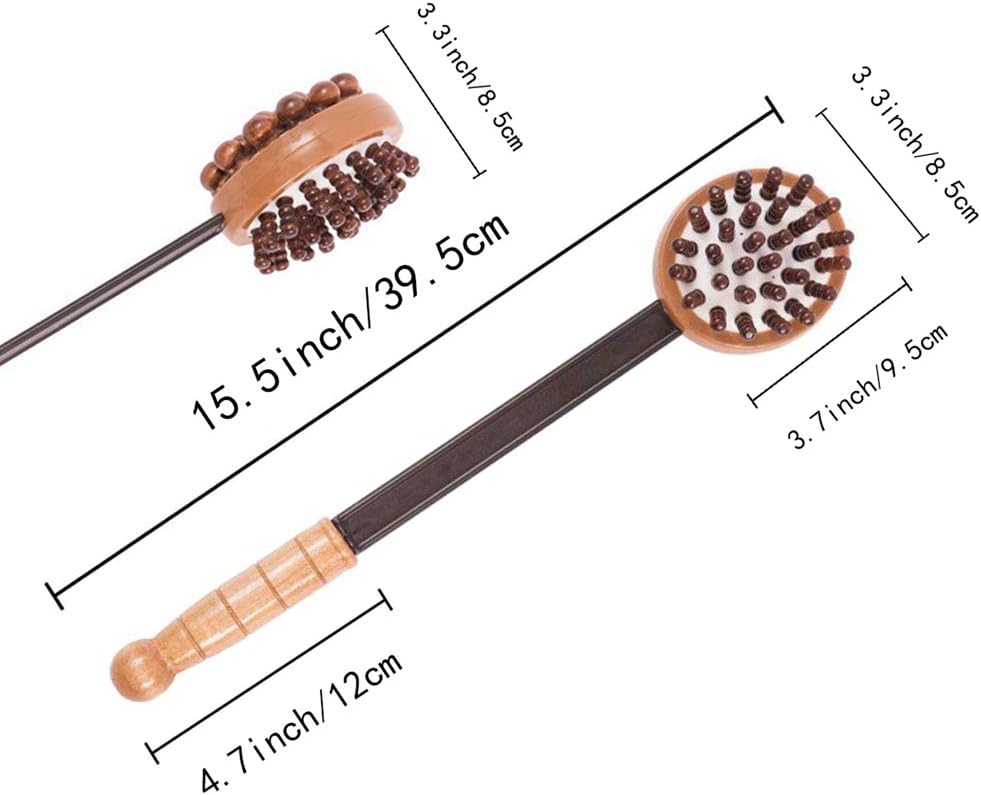 Massage Knock Hammer, KedeLak Stretch Wooden Massage Stick Health Meridian Massage Hammer Back Knock Multifunctional Health-Preserving Body Relaxation Massager: Health & Personal Care