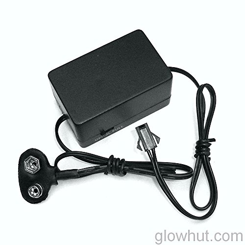 9 V eletroluminescent inverter for EL wire strip panel back light - glowhut.com