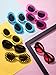 Blulu 18 Pairs Retro Clout Oval Sunglasses Goggles for Women Men Clout Glasses Pack Goggles Colorful Thick Frame Punk Round Lens Sunglasses Assorted Color Glasses for Women Men Girls Boys Teenagers