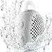 Gshine Waterproof Speaker-01 Siren WS-01 Driver Portable Speakers, Bluetooth Shower Speaker for Outdoor/Indoor/Bathroom with Built-in Microphone and Hook, White, 5W