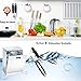 Taisk, Manual Can Stainless-Steel Smooth Edge Tin-Opener Ergonomic Anti-Slip Handles Design Oversized Knob to Easy Turn, Larger, Black