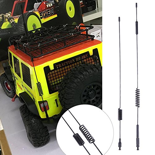 Chinatera 2pcs RC Car Accessories Metal Antenna for Traxxas TRX-4