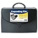 C-Line 21-Pocket Poly Expanding File with Handle, Includes Tabs, Locking Closure, Legal Size, Black (58320), Traditional