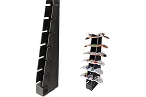 3DEXL Display Stand Holder (Holds 7) Wall Mountable for Tech Deck Fingerboard Skateboard