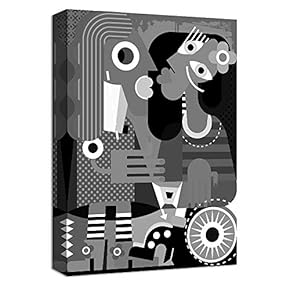 Canvas Wall Art Abstract Character Pictures Home Wall Decorations for Bedroom Living Room Paintings Canvas Prints Framed - 12x18 inches