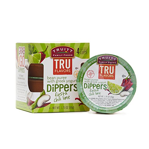 Truitt Family Foods Tru Flavors Fiesta Chili Lime Dippers, Non-GMO, Plant Protein 1.75 Ounce, 4 Count (Pack of 6)