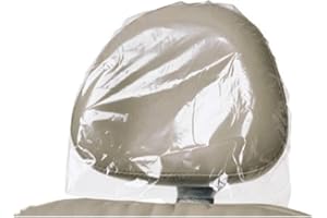 SAFE DENT Dental Disposable Headrest Cover Plastic 11.25" X 10" 250/box Clear #P5013 Safedent