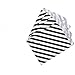 AKOAK 50 Pcs 5 x 7 Inches White and Black Striped Paper Bags,Holiday Wedding Christmas Favor Candy Treat Bags