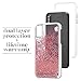 Case-Mate iPhone X Case - WATERFALL - Cascading Liquid Glitter - Protective Design - Apple iPhone 10 - Rose Gold