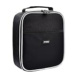 Kato Thermal Insulated Lunch Bag Cooler Tote, Outdoor Sports Portable Lunchbox with Dual Zipper Closure and Front Pocket for Men and Women, Black