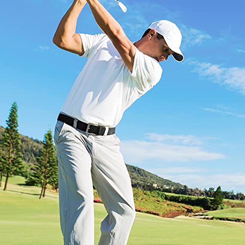 Golf Belts for Men Stretch 2 Pack Elastic, Fairwin Braided Belts Men 1