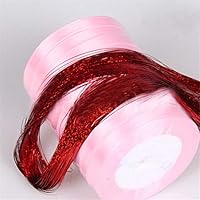 Wigs gLoaSublim Hair Tinsel Bling Extension Glitter Sparkly Highlight Streak Night Club Party - Red