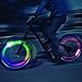 Nite Ize SpokeLit Wheel Light - Bicycle Spoke Light for Visibility and Safety - LED Lights for Bike Wheels - Bicycle Wheel Light - Replaceable Battery - Disc-O Select (2 Pack)