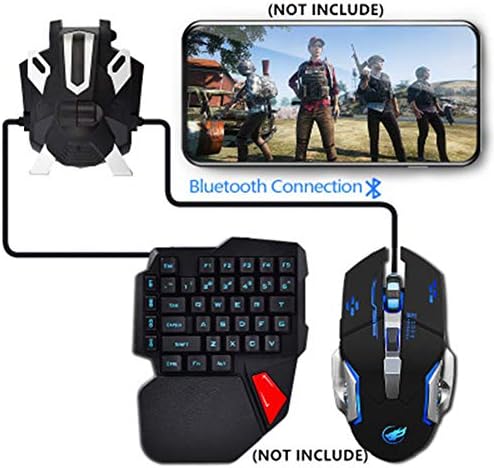 ZZRH Keyboard and Mouse USB Converter Gamepad Battle Dock For PUBG Games Portable Phone Holder