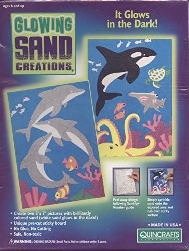 Sea Life Glowing Sand Creations Kit by Quincrafts by Quincrafts