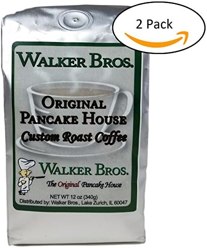 Chicago's Own Walker Brothers Original Pancake House Custom Roast Coffee (Net Wt 12 oz.) Ground (2 - 12 Oz Bags)