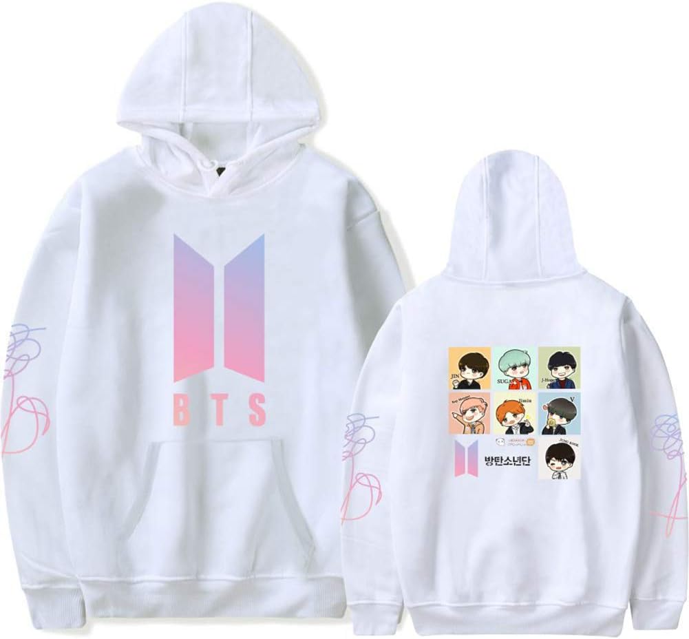 Viclearshop 2018 Wild Casual Cartoon Character Hooded Couple Fashion Loose Clothes