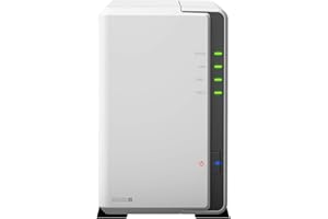 Synology 2 bay NAS DiskStation DS220j (Diskless), 2-bay; 512MB DDR4, White, Grey