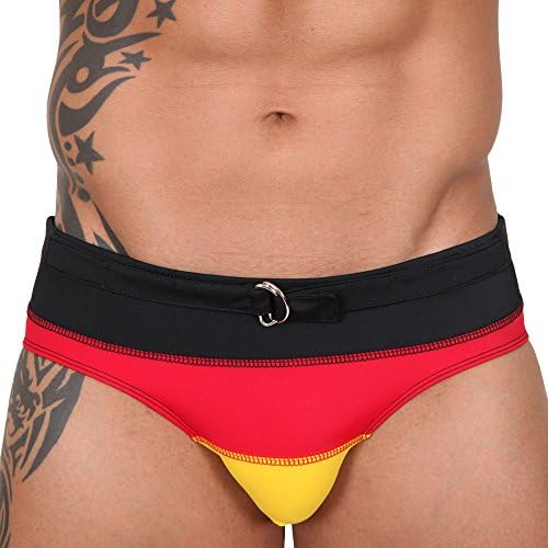 Pistol Pete PPSH212-992 TRISTAR Short w/Liner Runner Yellow Mens Swimwear