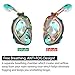 180° Panoramic View Snorkel Mask Full Face Scuba, Dive and Swim Set for Youth Adult Women Men | Easier Breath with Dry Anti-Fog Anti-Leak for Travel Beach Sea Underwater Swimming Pool