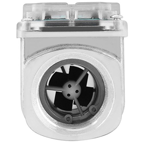 image for Seesii 1″ Display Digital Turbine Flow Meter,Gas Oil Fuel Flowmeter,