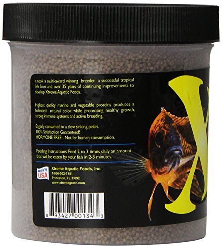 Xtreme Aquatic Foods 2134-B Cichlid Peewee Fish Food
