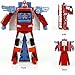 Cyeah Bus Transform into Robot Toy for Kids(Red)