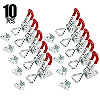 KINJOEK 10 PCS 360 Lbs Adjustable Toggle Clamp 4001 Hand Tool Quick Release Heavy Duty Capacity Latch Type