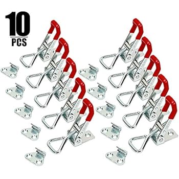 KINJOEK 10 PCS 360 Lbs Adjustable Toggle Clamp 4001 Hand Tool Quick Release Heavy Duty Capacity Latch Type
