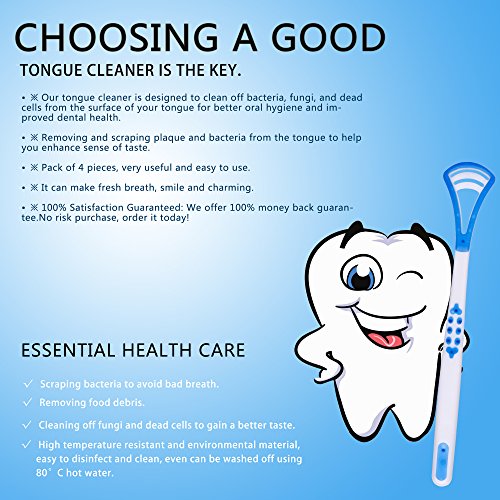 4 Tongue+Cleaner+Scrapers+Bonus+Tooth