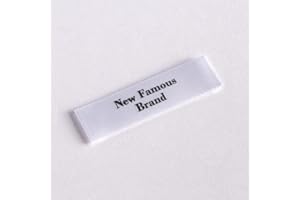 50Pcs Custom Name Size Logo Personalized Stickers Washable Tags Iron on Heat Transfer Collar Neck Label for Clothes Bags