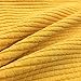 YOUR SMILE Soft Solid Throw Pillow Covers Cases for Couch Sofa Bed, Comfortable Supersoft Corduroy Corn Striped Both Sides, 18 X 18 Inches, Set of 2,Corduroy Yellow