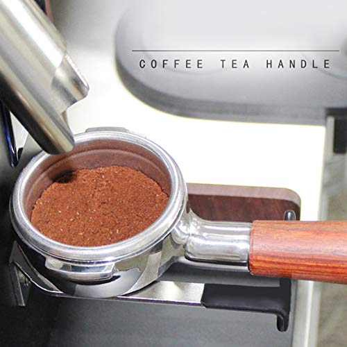 Jimfoty Bottomless Portafilter, Coffee Bottomless Filter Holder Powder Hammer Semi-Automatic Coffee Machine Filter Accessories