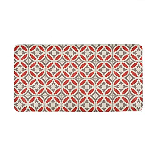 Polanya 32x20inch Standing Mat Kitchen Rug, Anti Fatigue Comfort Grade Pads