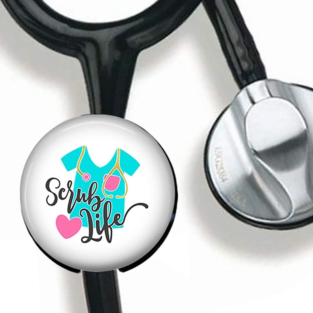 Amazon Com Scrub Life Stethoscope Tag Personalized Nurse Doctor Stethoscope Id Tag Customized Medical Stethoscope Name Tag With Writable Surface Black Office Products