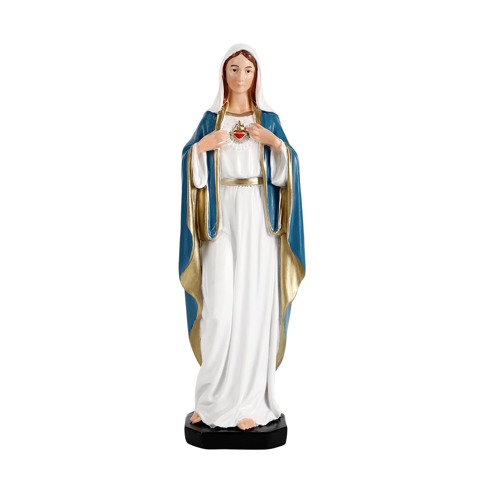 Photo 1 of TALPGOD Immaculate Heart of Mary,6 Inch Blessed Holy Mother Virgin Mary Statue Catholic Altar Home Decor,Holy Mother Religious Gift for Mom,Catholic Art Hand Painted Renaissance Sculpture Collection