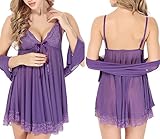 Womens Sexy Lingerie Set Lace Plus Size Babydoll Chemise Sleepwear Dress by Aoymay