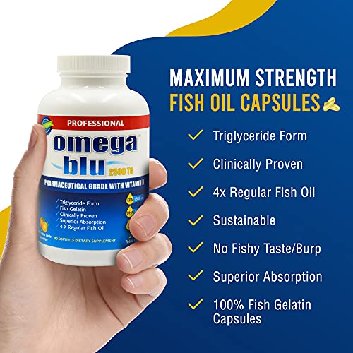 Fish Oil Softgels with Vitamin D, Rich in Omega 3 Fatty Acids