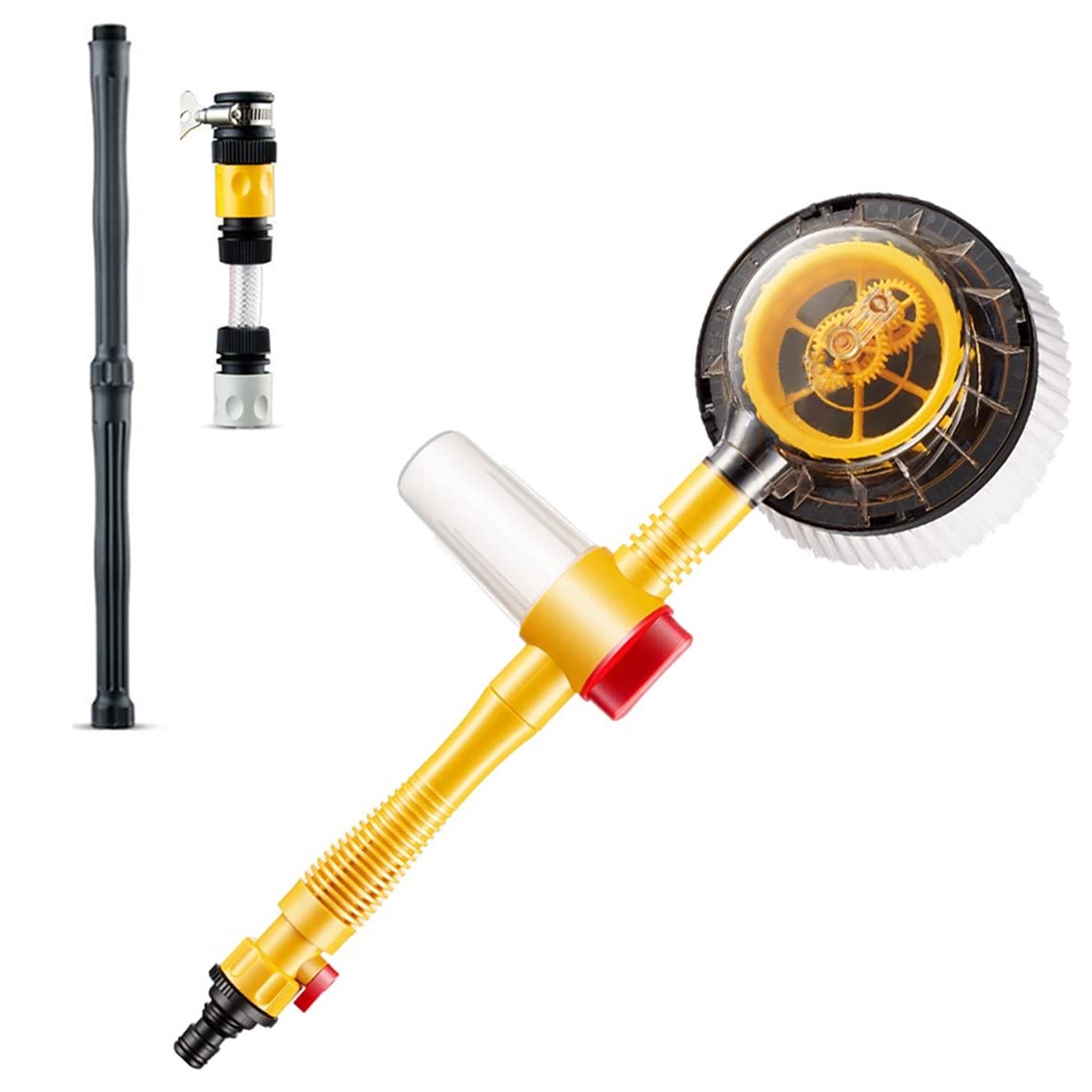 HSTYAIG Car Wash Brush 360°Automatic Rotate Car Washing Brush Long Handle Adjustable Car Wash Mop Soft Car Washing Tool for Washing The Car