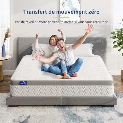 Suilong Mattress 90 x 190, 30 cm Thick Mattress with Independent Pocket Springs and Memory Foam, Hybrid Mattress 7 Support Zones, Breathable, Oeko-Tex Certified