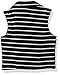 Beautees Girls' Big Sleevless Stripe Moto Jacket Over Dress