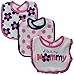 Gerber Baby-Girls Terry Dribbler Bib, Flowers, One Size (Pack of 3)
