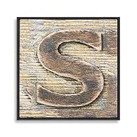 Framed Canvas Wall Art Alphabet Canvas Prints Home Artwork Decoration for Living Room,Bedroom - 16x16 inches