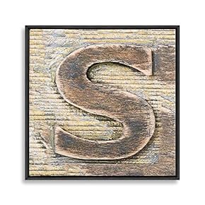 signwin Framed Canvas Wall Art Alphabet Canvas Prints...