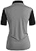 CLOVERY Women's Comfortable Fabric Short Sleeve POLO Shirts BLACK US M/Tag M