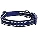 Blueberry Pet Essentials Safe & Comfy 3M Reflective Adjustable Dog Collar - Midnight Navy, Small, Neck 12