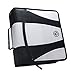 Case-it The Dual 2.0 2-in-1 Zipper Binder | Two 2-Inch D-Rings, 700 Sheet Capacity, 5-Subject Expanding File Folder, Multiple Pockets & Storage Organizer, Shoulder Strap | Dual-301 White