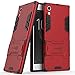 Xperia XA1 Case, CoverON Shadow Armor Series Modern Style Slim Hard Hybrid Phone Cover with Kickstand Case for Sony Xperia XA1 - Red